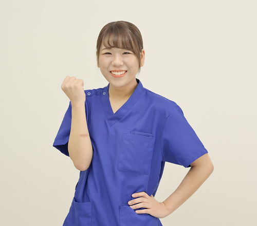 写真:透析センター2年目看護師